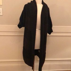 Vince longline open hooded cardigan.